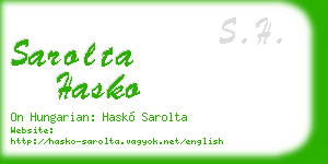 sarolta hasko business card